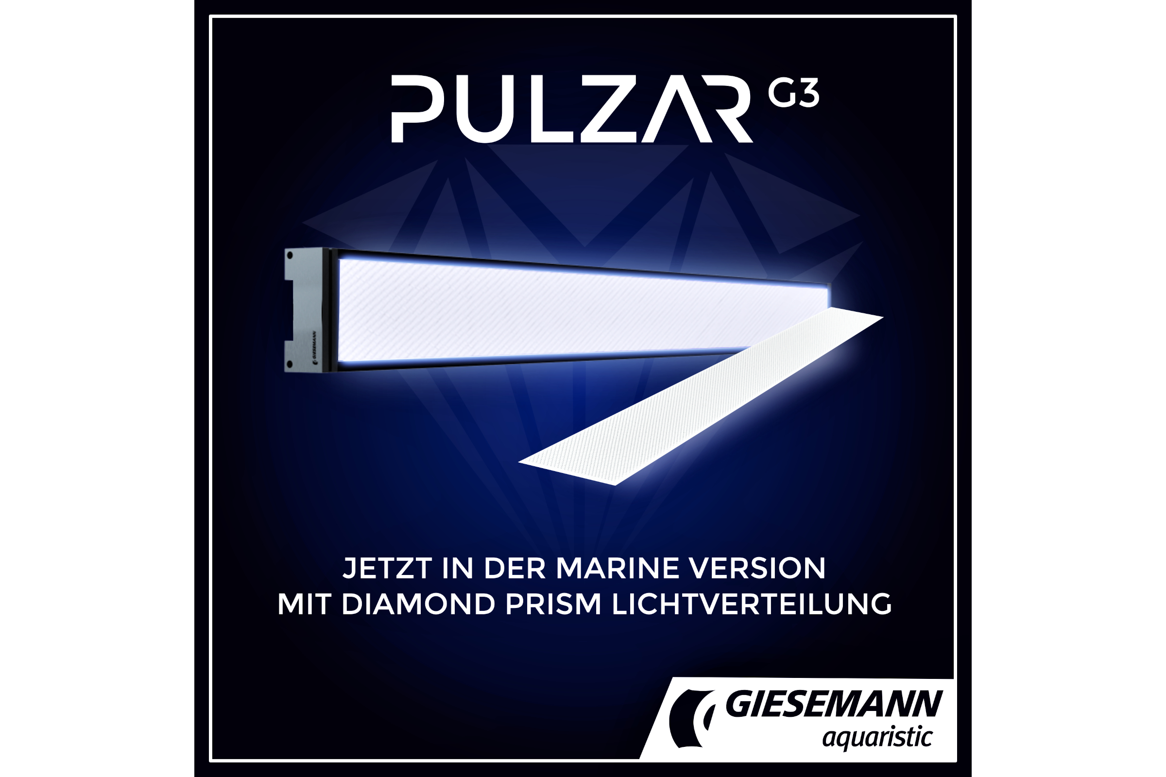 Pulzar G3 Aquariumleuchte Marine-Version mit Diamond Prism
